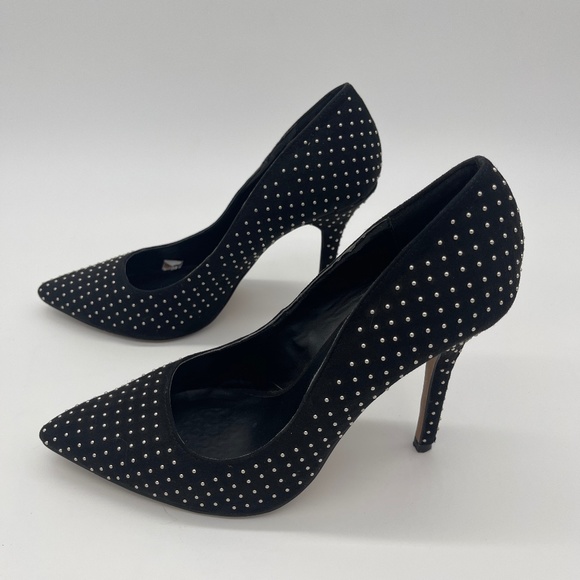 Aldo Pillow Walk Stessy Pump - Stiletto heel - Black with Silver Size 8.5 - Picture 1 of 10